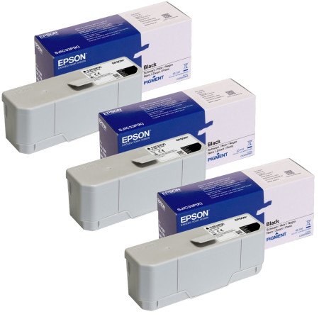 EPSON Encre N SJIC33P, Noir, Lot de 3